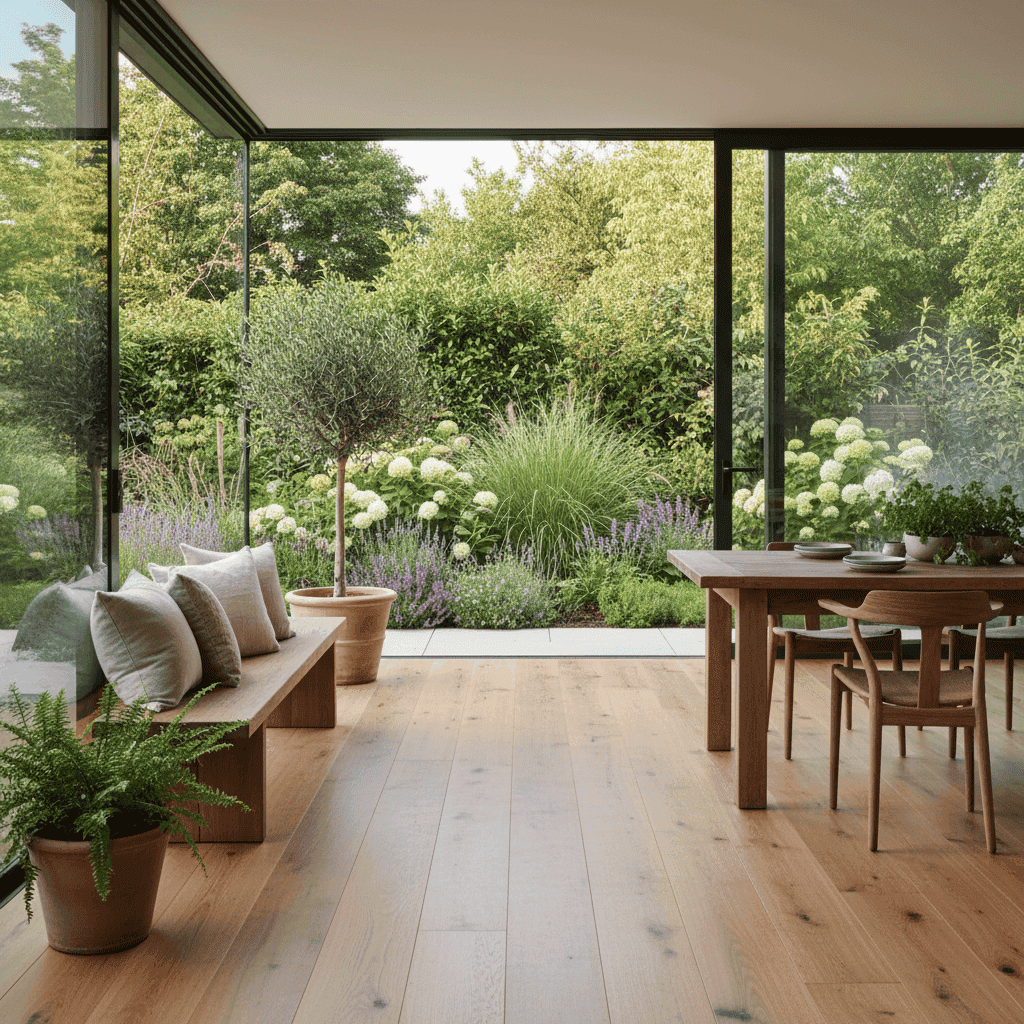 Integrate Your Garden with Interior Hardwood Style